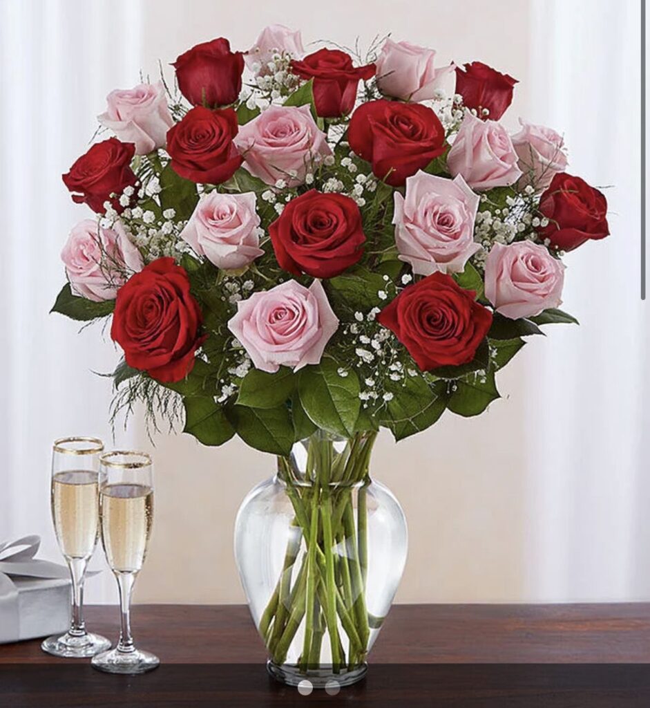24 PINK RED ROSES $119.99. 36 ROSES $179.99. 48 ROSES $214.99